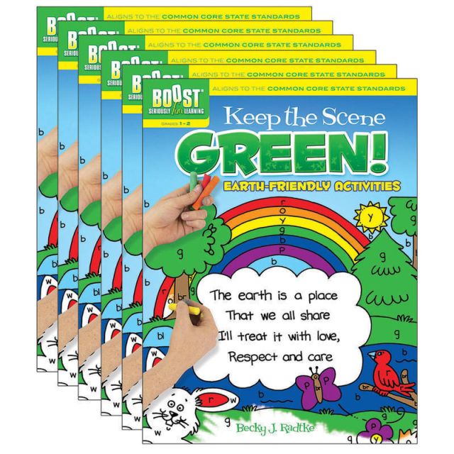 BOOST Keep the Scene Green!: Earth-Friendly Activities, Pack of 6 (Min Order Qty 2) MPN:DP-494179-6