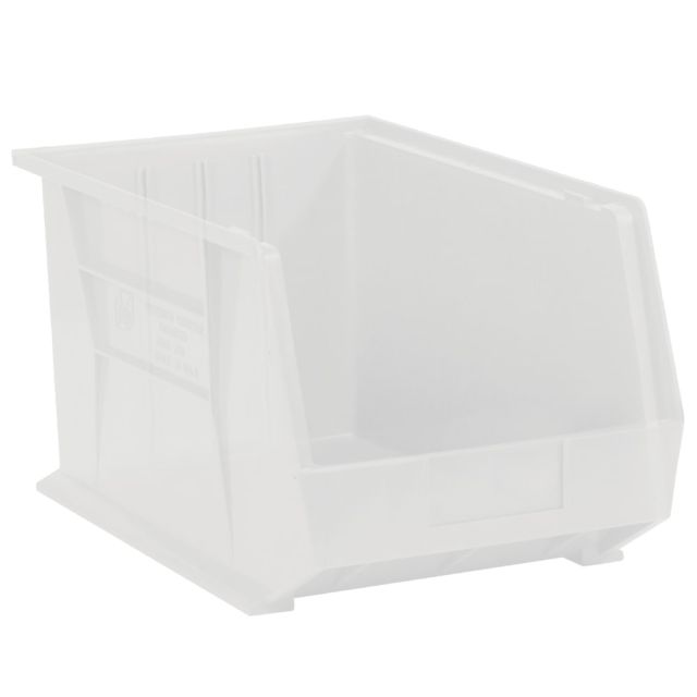 Office Depot Brand Plastic Stack & Hang Bin Boxes, Medium Size, 10 3/4in x 8 1/4in x 7in, Clear, Pack Of 6 MPN:BINP1087CL