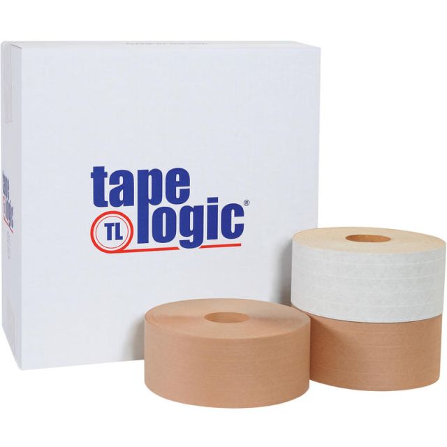 Tape Logic Reinforced Water-Activated Packing Tape, #7700, 3in Core, 3in x 125 Yd., Kraft, Case Of 8 MPN:T9067700