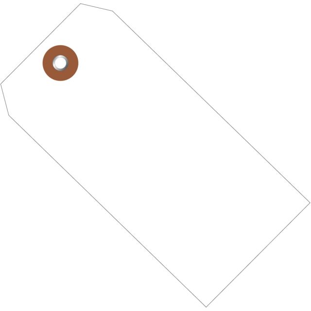 Office Depot Brand Plastic Shipping Tags, 4 3/4in x 2 3/8in, White, Case Of 100 MPN:G26050
