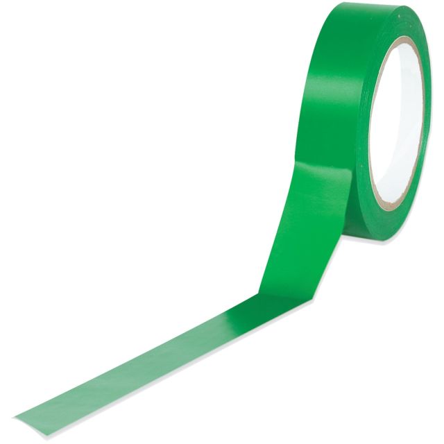 BOX Packaging Solid Vinyl Safety Tape, 3in Core, 1in x 36 Yd., Green, Case Of 3 (Min Order Qty 2) MPN:T91363PKG