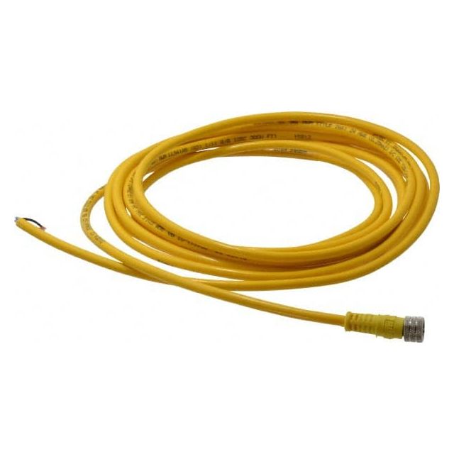 3 Amp, M8 Female Straight to Pigtail Cordset Sensor and Receptacle MPN:403000A10M040