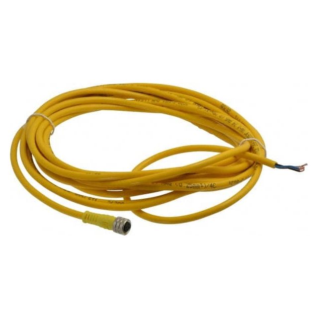 3 Amp, M8 Female Straight to Pigtail Cordset Sensor and Receptacle MPN:404000A10M050