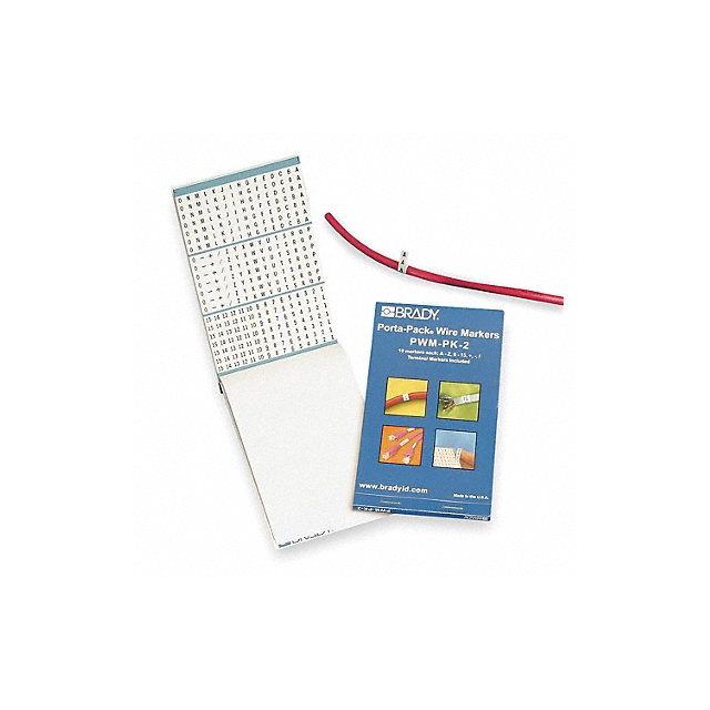 Wire Marker Book Preprintd Self-Adhesiv MPN:PWM-LC-3