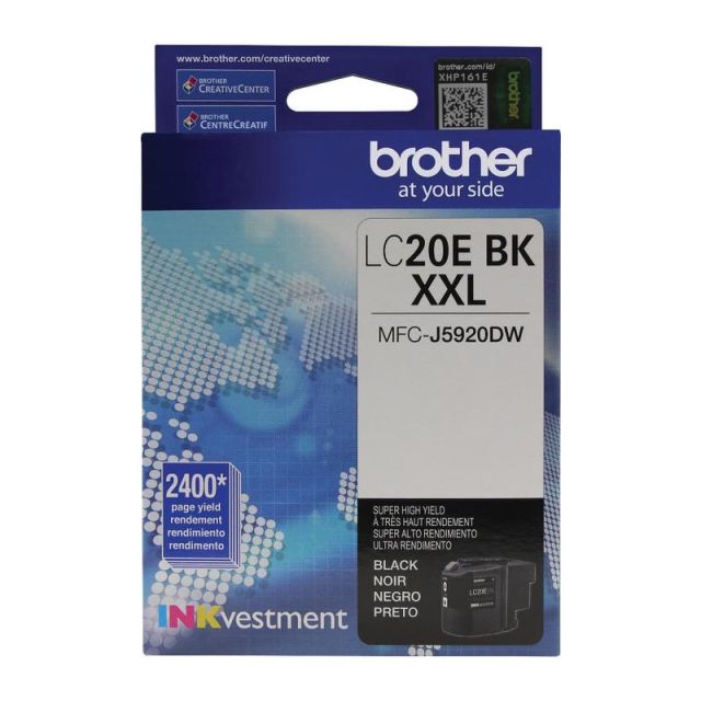 Brother LC20 Extra-High-Yield Environmental Program Black Ink Cartridge, LC20EBKS (Min Order Qty 3) MPN:LC20EBKS