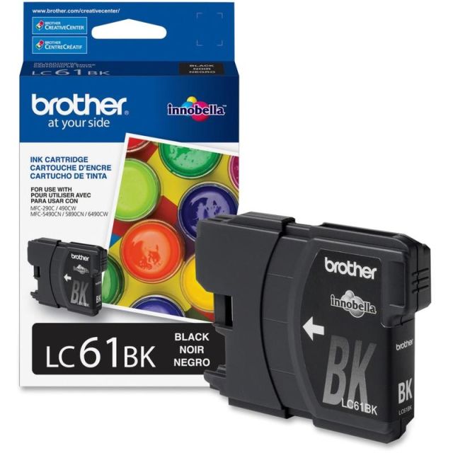 Brother LC61I Black Ink Cartridge, LC61BK (Min Order Qty 2) MPN:LC61BK