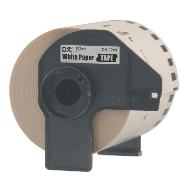 Brother DK-2243 Continuous-Feed Labels, 4in x 6in, Roll Of 100ft MPN:DK2243