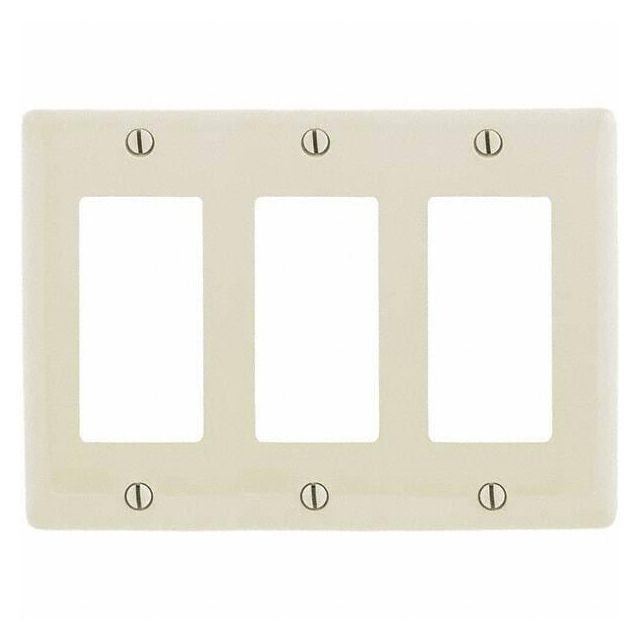 Wall Plates, Wall Plate Type: Outlet Wall Plates , Color: Light Almond , Wall Plate Configuration: GFCI/Surge Receptacle , Material: Thermoplastic  MPN:P263LA