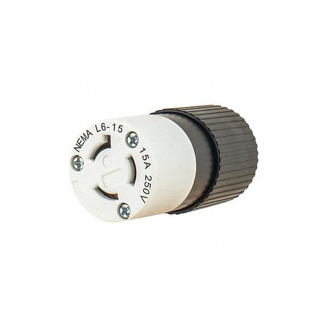 Locking Connector Black/White Nylon 15A MPN:70615NC