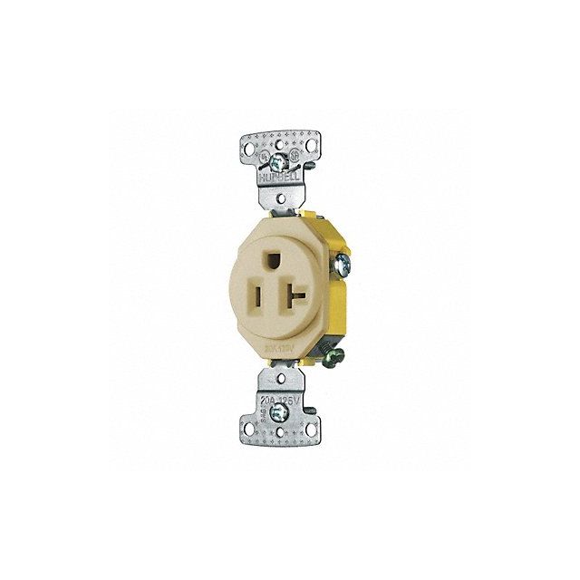 Receptacle Ivory 1.0 HP 20A 3 Wires MPN:RR201I