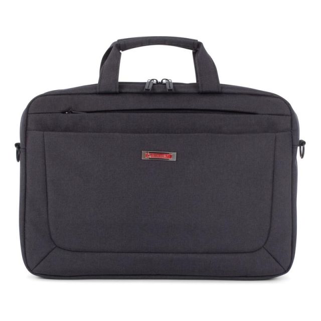 Swiss Mobility Cadence 2-Section Executive Briefcase With 15.6in Laptop Pocket, Charcoal MPN:EXB1009SMCH