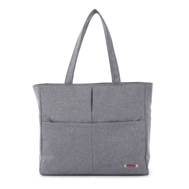 Swiss Mobility Womens Sterling Tote Bag With 15.6in Laptop Pocket, Gray MPN:LBG1069SMGRY