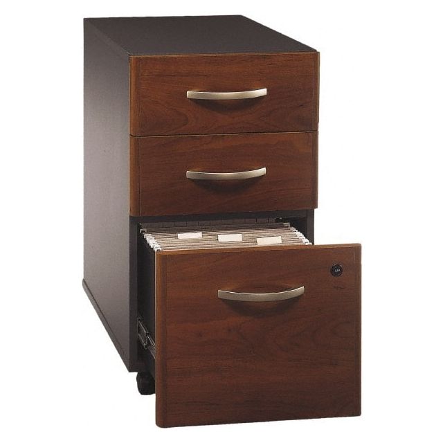 File Cabinets-Pedestal File Cabinet: 3 Drawers, Galaxy & Hansen Cherry MPN:BSHWC24453SU