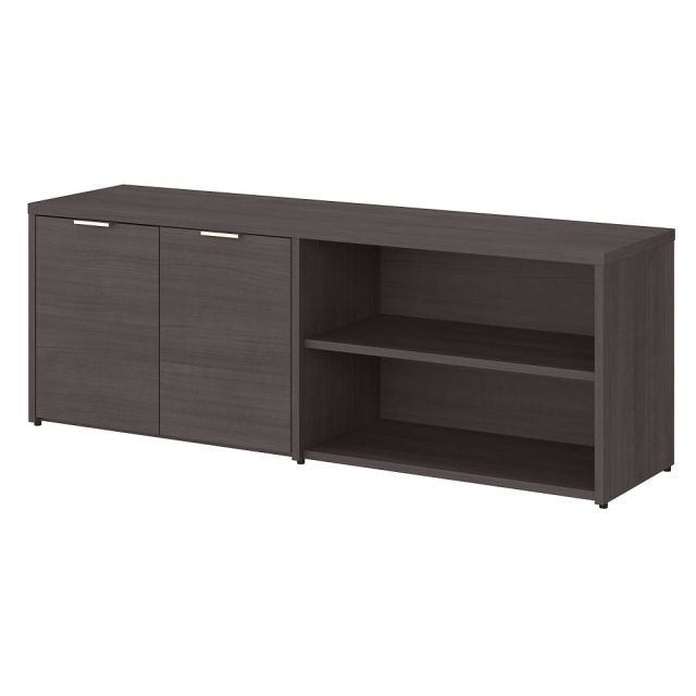 Bush Business Furniture Jamestown Low Storage Cabinet With Doors And Shelves, Storm Gray, Standard Delivery MPN:JTS160SG