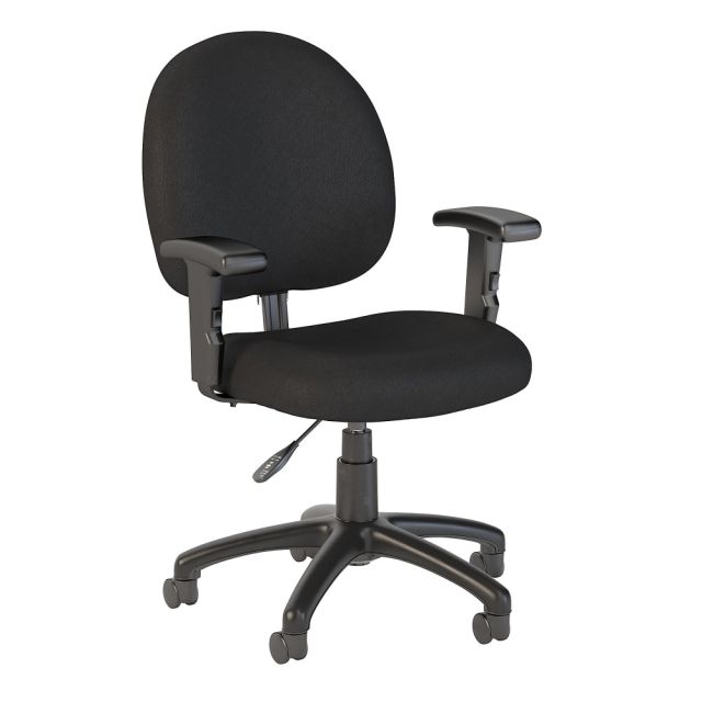 Bush Business Furniture Accord Task Chair With Arms, Black Fabric, Standard Delivery MPN:CH1206BLF-03