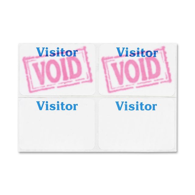 One-Day Visitor Badges, Pack Of 100 (Min Order Qty 2) MPN:97005