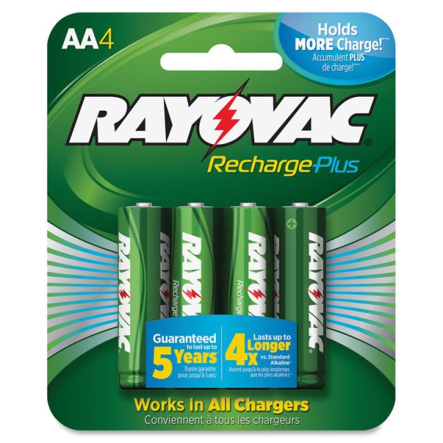 Rayovac Recharge Plus AA Batteries - For RAYPL7154GENECT