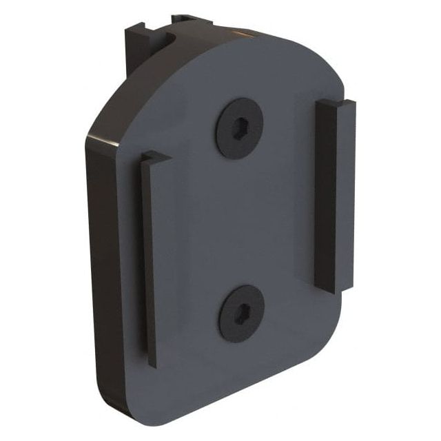 Pedestrian Barrier Connector Pin: Plastic, Black, Wall Mount, Use with 30 ft Barrier & PLUS Banner Head MPN:MH5110
