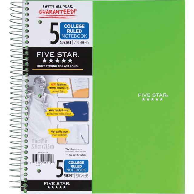 Mead Wirebound College-ruled Notebook - 200 Sheets - 06112