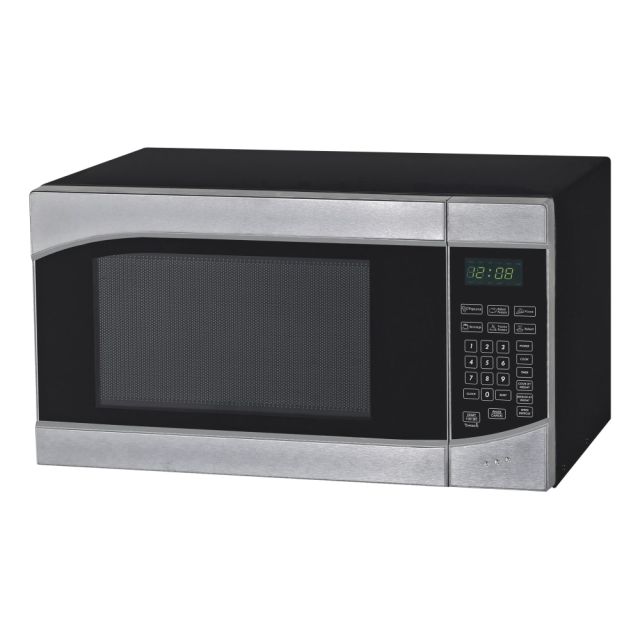 Avanti 0.9 Cu Ft Countertop Microwave Oven, Silver/Black MPN:MT9K3S