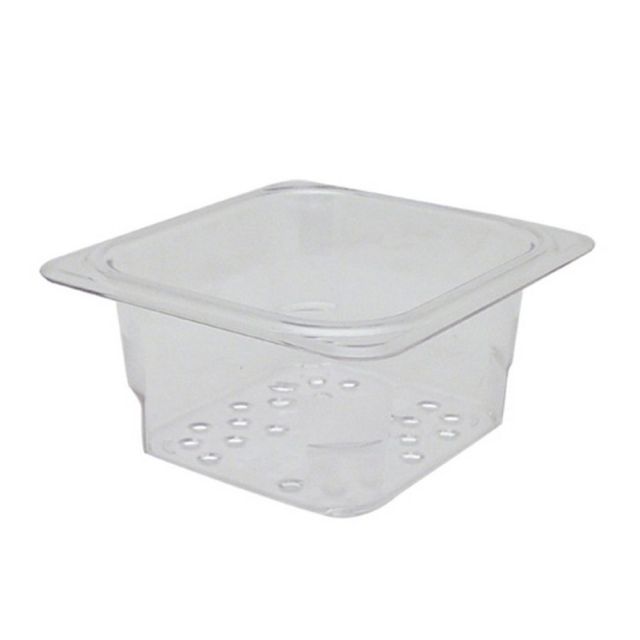 Cambro 1/6 Size Camwear Colander Food Pan, Clear (Min Order Qty 6) MPN:63CLRCW135