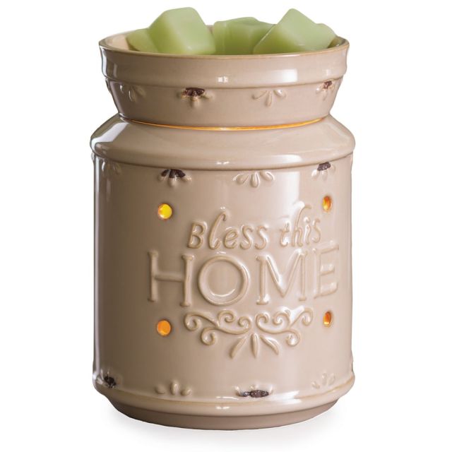 Candle Warmers Etc Illumination Fragrance Warmers, 8-13/16in x 5-13/16in, Bless This Home, Case Of 6 Warmers MPN:RWBTHCBX