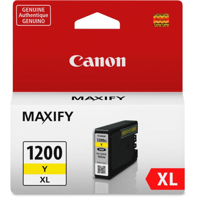 Canon PGI-1200XL High-Yield Yellow Ink Tank, 9198B001 (Min Order Qty 3) MPN:9198B001