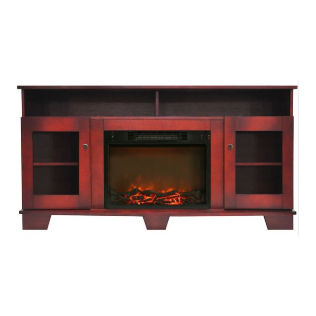 Cambridge Savona Fireplace Mantel with Electronic Fireplace Insert - Indoor - Freestanding MPN:CAM6022-1CHR