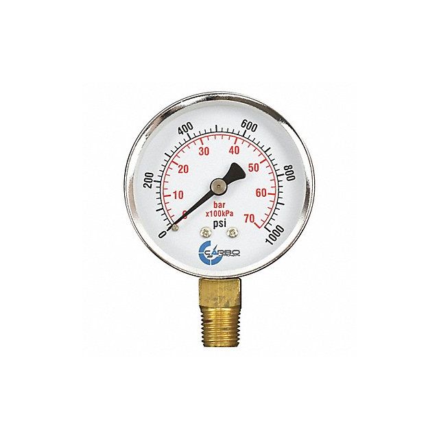 Pressure Gauge Dry 2 1/2 1000 psi MPN:D25-CSL-1.0K