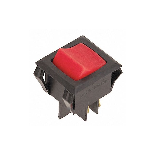 Lighted Rocker Switch DPST 4 Connections MPN:LRGSCK611-RS-BO/125N