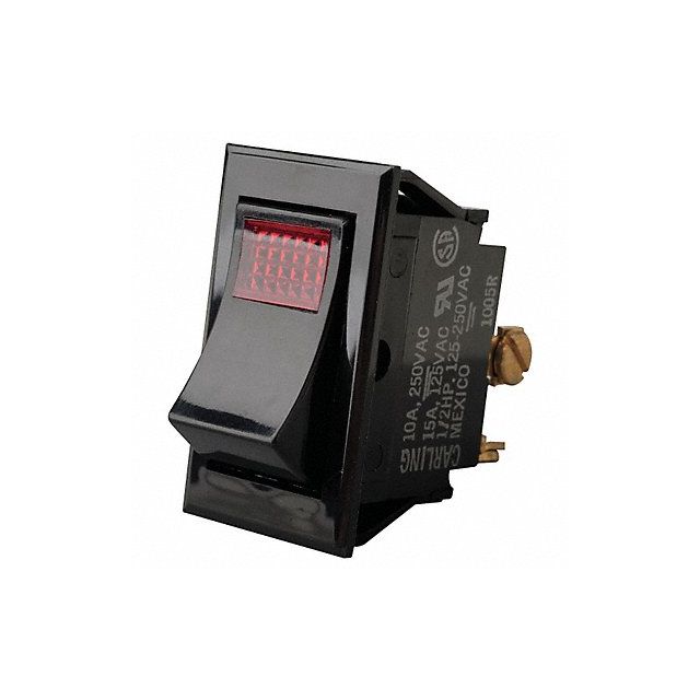 Lighted Rocker Switch SPST 3 Connections MPN:LTILA54-6S-BL-RC-NBL/125N
