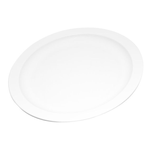 Carlisle Polycarbonate Narrow-Rim Plates, 9in, White, Pack Of 48 MPN:PCD20902