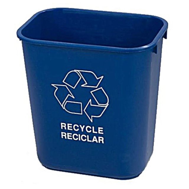 Carlisle Recycling Container, 28 Quart, Blue (Min Order Qty 3) MPN:342928REC14