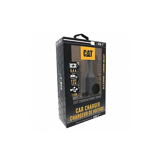 USB Car Charger Charges Up To 2 Devices MPN:CAT-CLA-USBC
