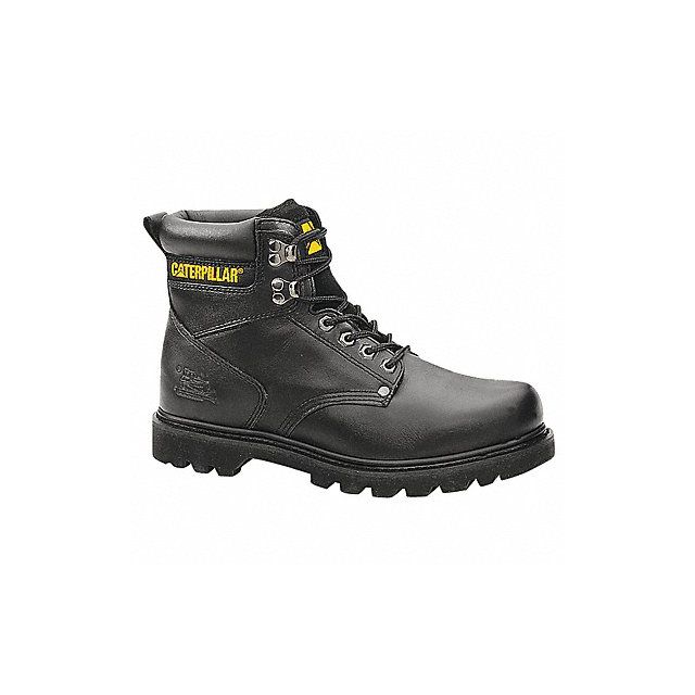 Work Boots Plain 7.5 M Lace Up Black PR MPN:P70043