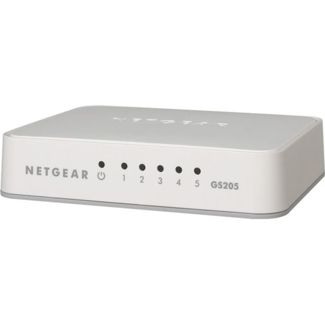 NETGEAR GS205 5-Port Gigabit Ethernet Switch GS205-100PAS