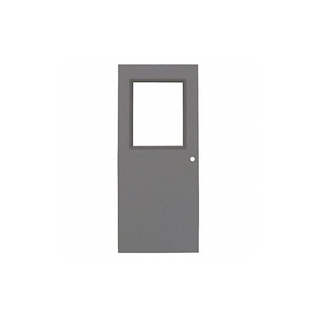 D3722 Metal Door With Glass Type 1 84 x 36 In MPN:CHMD X HG30 70 X CYL-CE-18ga-WG