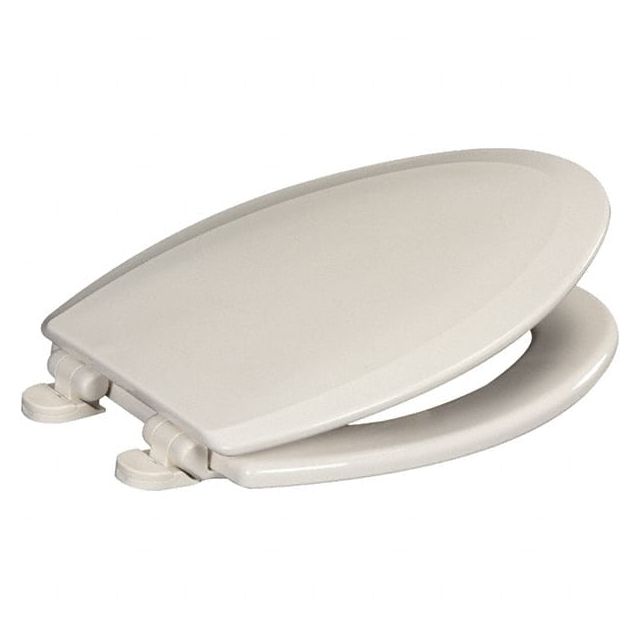 Toilet Seats, Type: Closed Front w/Cover , Style: Elongated , Material: Wood Composition , Color: White , Outside Width: 14-3/8 (Inch) MPN:900SC-001