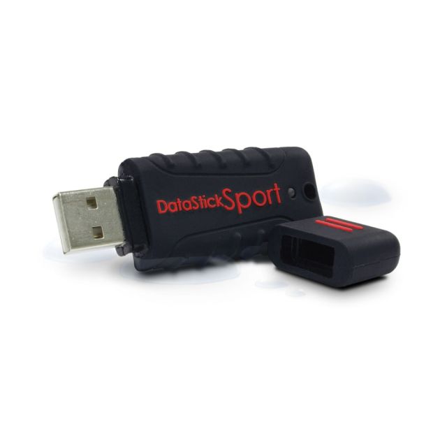 Centon DataStick Sport - USB flash drive - 64 GB - USB 2.0 - black (Min Order Qty 3) MPN:S1-U2W1-64G