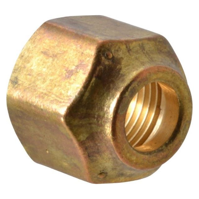Brass Flared Tube Refrigeration Nut: 5/8 x 1/2