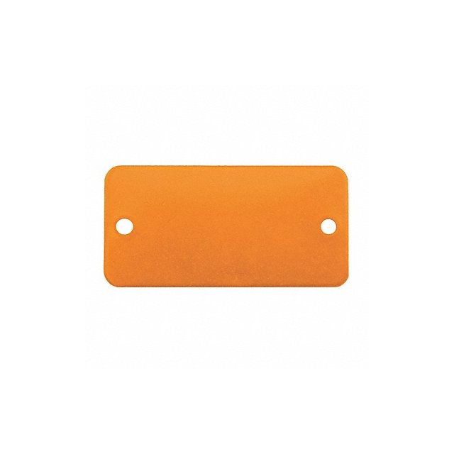 Blank Tag Alum 3in H 5in W Orange PK5 MPN:43002