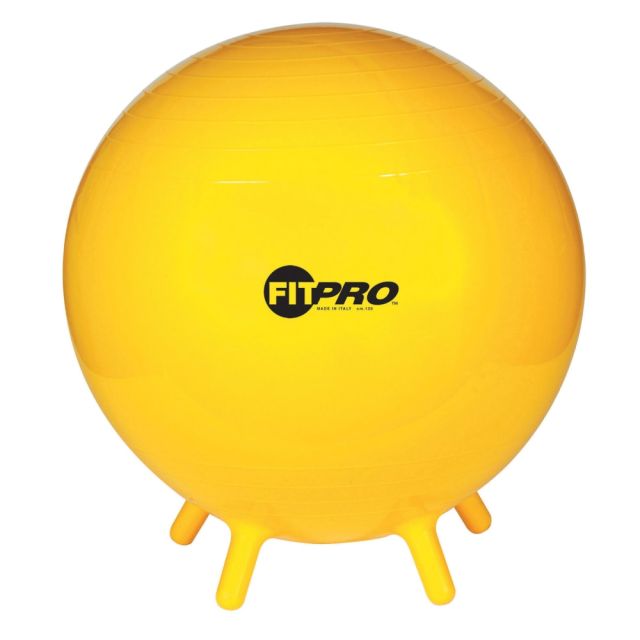 Champion Sports FitPro Ball With Stability Legs, 25 5/8in, Yellow MPN:CHSBL65
