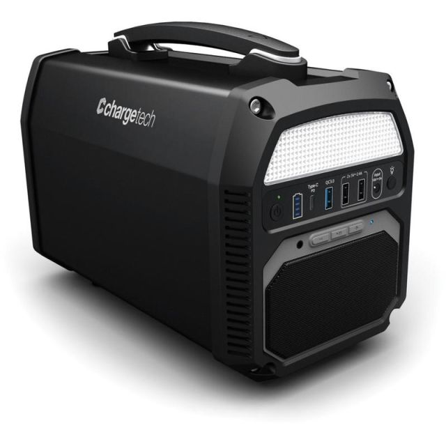 ChargeTech 124,000 mAh Portable Power Station - Input Voltage: 19 V DC - Output Voltage: 9 V DC, 12 V DC, 120 V AC MPN:CT-600049