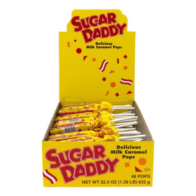 Sugar Daddy Caramel Candy Pops, 0.47 Oz, Pack Of 48 (Min Order Qty 3) MPN:209-00017