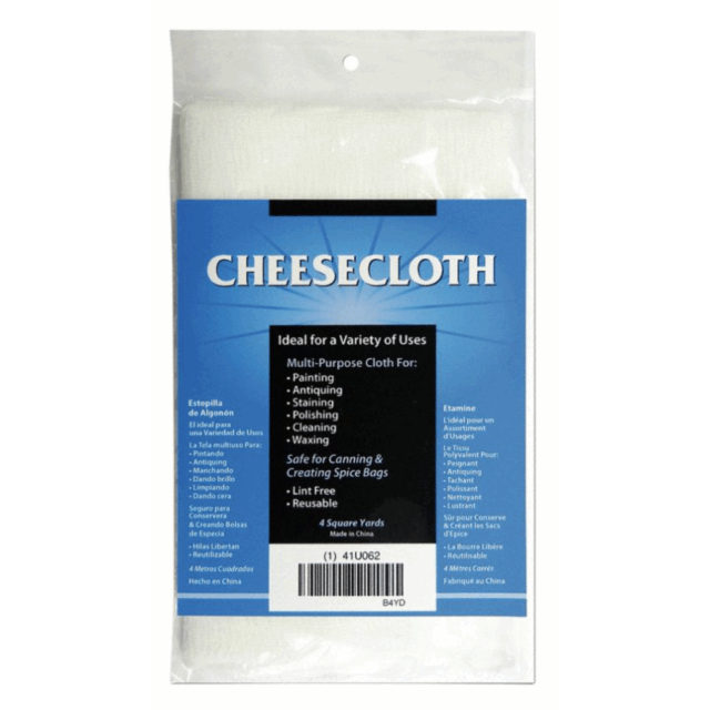 Cheesecloth 20/12, Bleached Grade 10, 4yd - DEROYAL