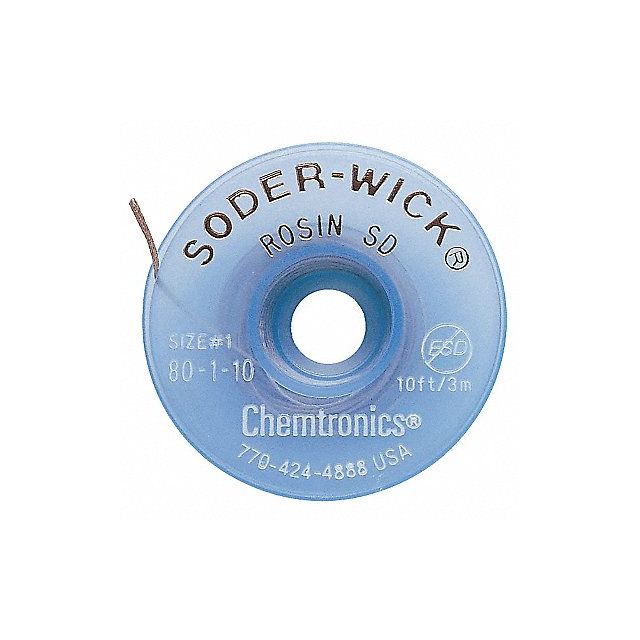 CHEMTRONICS No.1 Desoldering Wick MPN:80-1-10