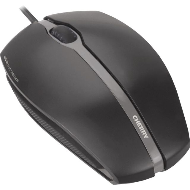 CHERRY GENTIX SILENT - Mouse - optical - 3 buttons - wired - USB - black (Min Order Qty 4) MPN:JM-0310-2