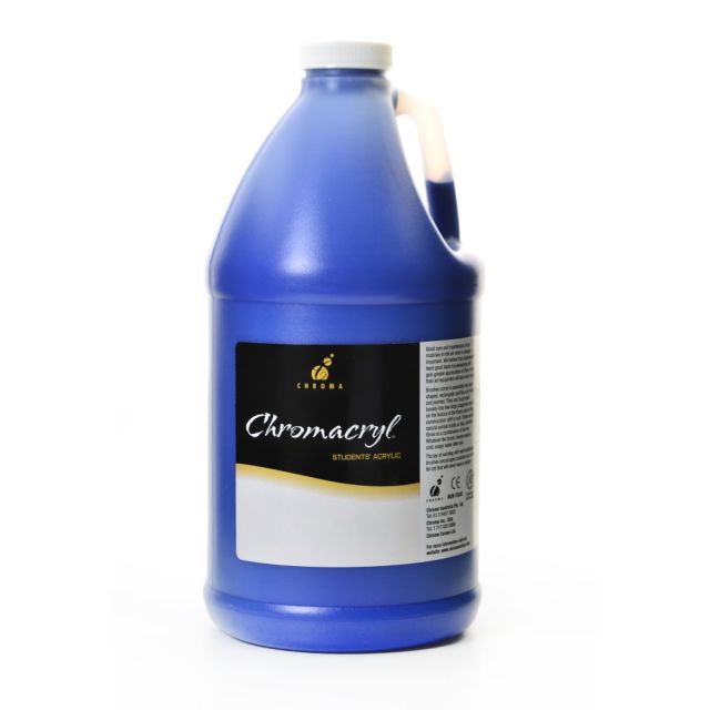 Chroma Chromacryl Students Acrylic Paint, 0.5 Gallon, Cool Blue (Min Order Qty 2) MPN:1402