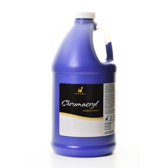 Chroma Chromacryl Students Acrylic Paint, 0.5 Gallon, Warm Blue (Min Order Qty 2) MPN:1403