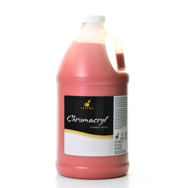 Chroma Chromacryl Students Acrylic Paint, 0.5 Gallon, Red Oxide (Min Order Qty 2) MPN:1410